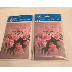 2pks Wedding Gift “Thank You” Cards